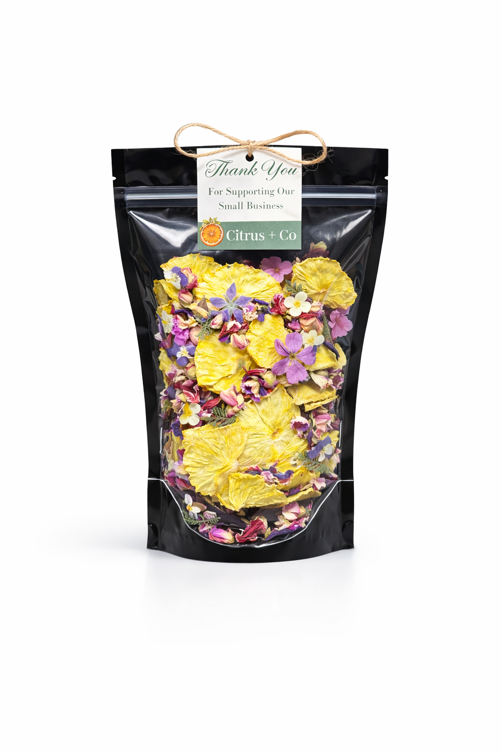 Dehydrated Pineapple  & Edible Flower blends