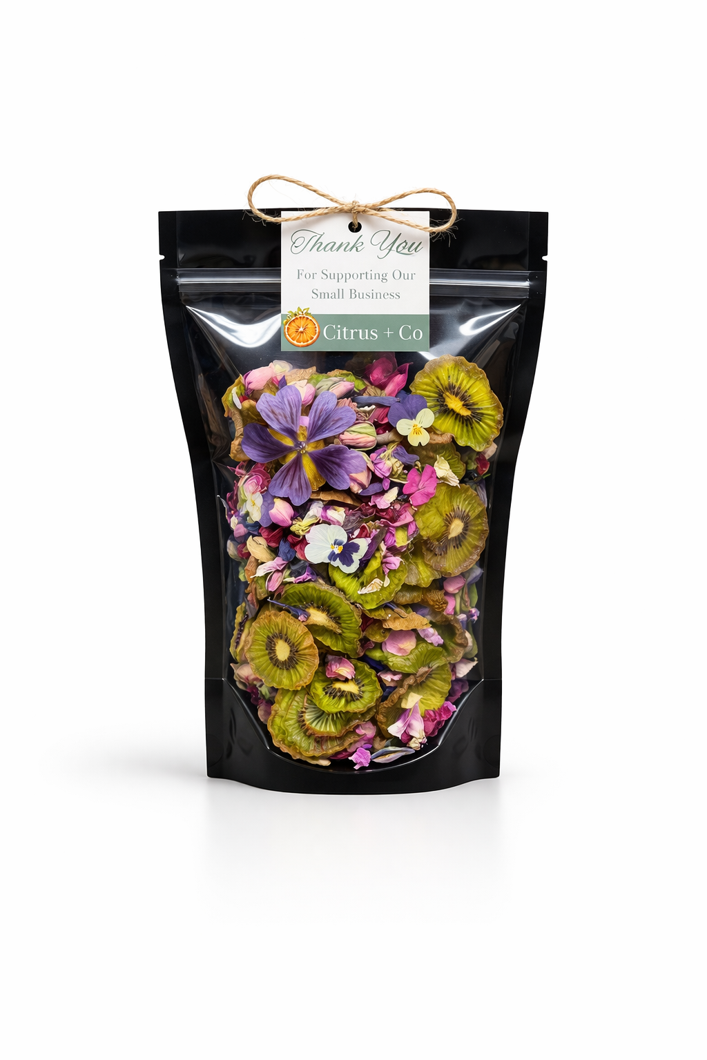 Dehydrated Kiwi & Edible Flower Blend