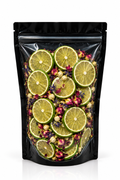 Luxury Dehydrated lime Garnish with Edible Flowers