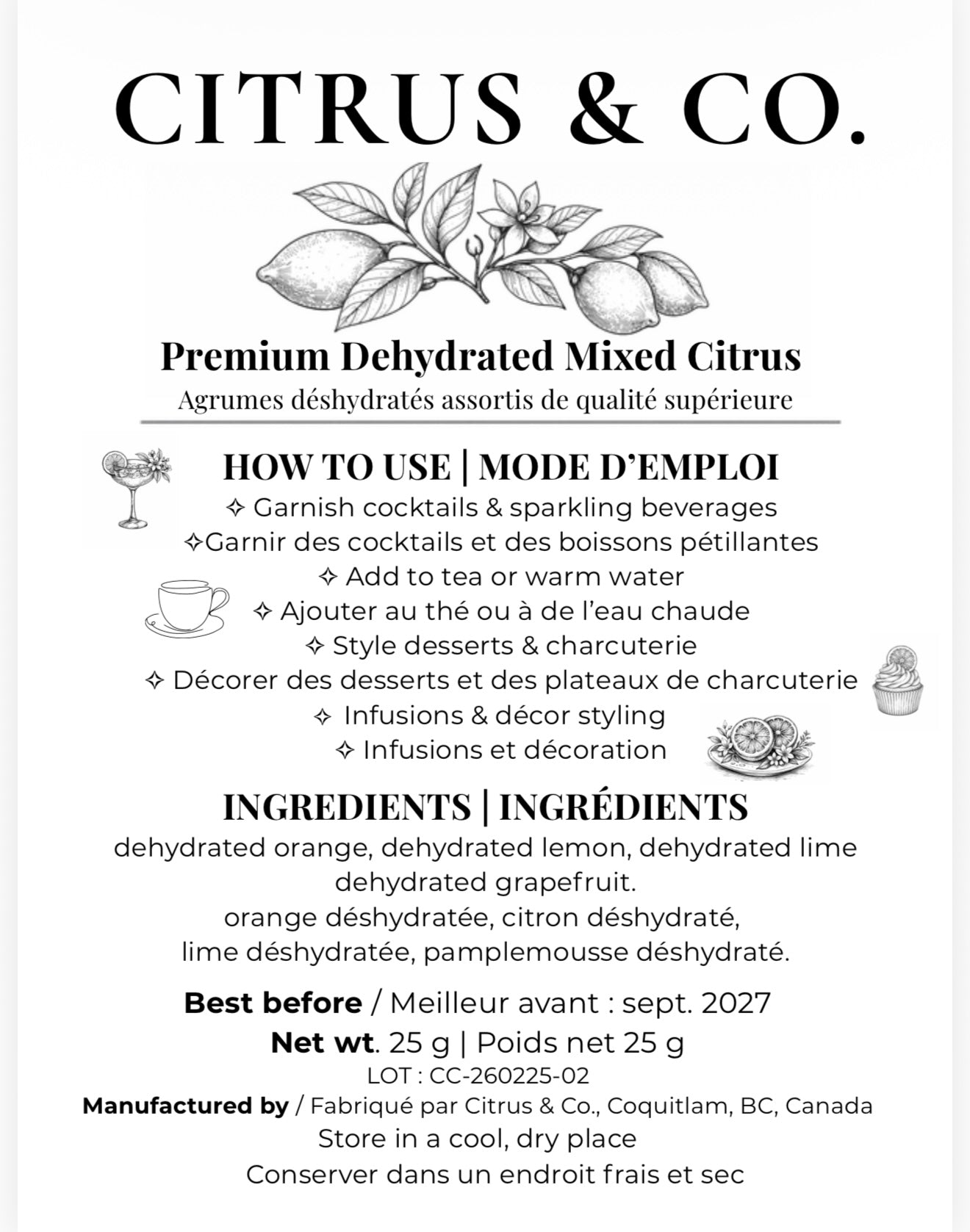 Luxury Dehydrated Mix Citrus Garnish