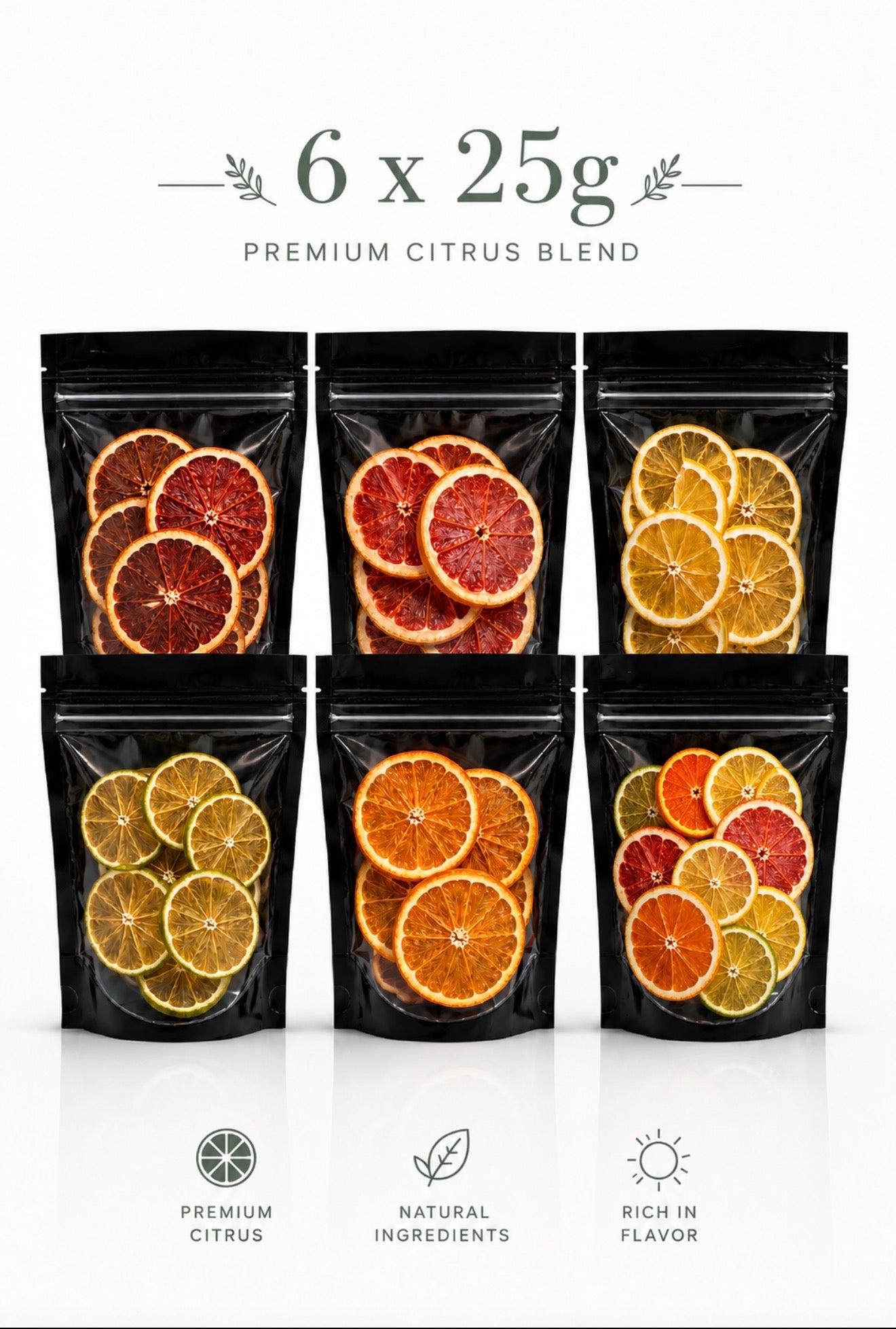 Premium Citrus Sampler Collection – 6 x 25g