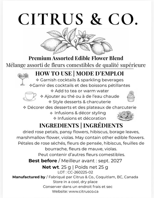 Assorted Edible Flower Blends