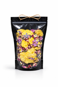 Luxury Dehydrated Pineapple Garnish with Edible Flowers
