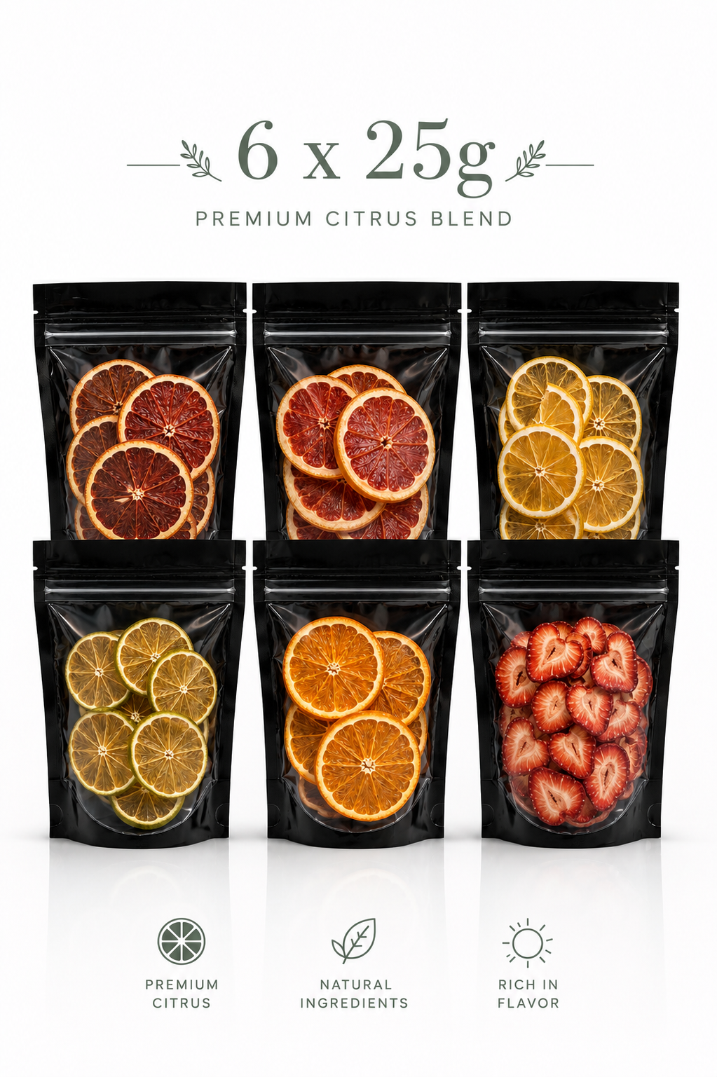 Premium Citrus Sampler Collection – 6 x 25g