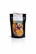 Luxury Dehydrated Orange Garnish with Edible Flowers