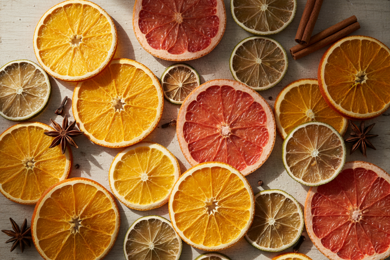 dehydrated citrus oranges lemons grapefruit lime